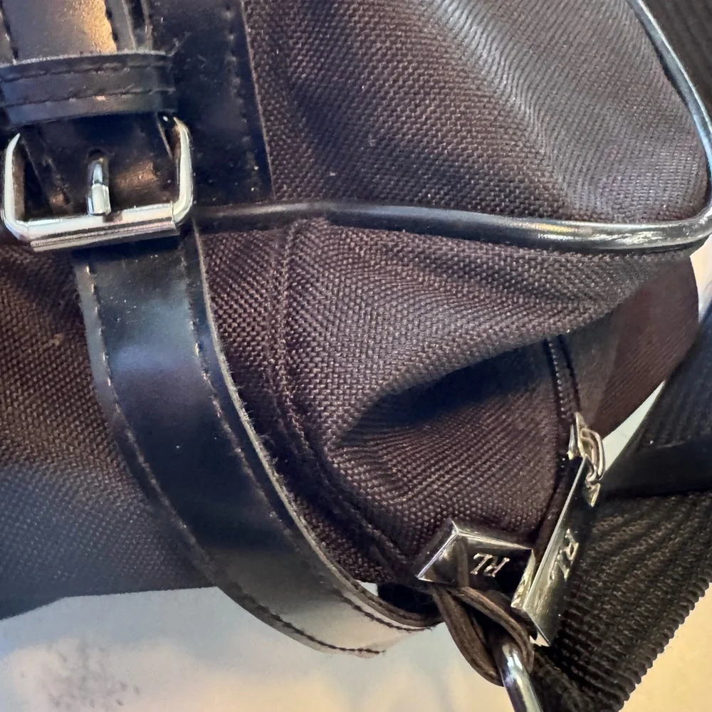 Ralph Lauren Polo Fragrences Black Unisex Duffel Bag Overnighter NICE